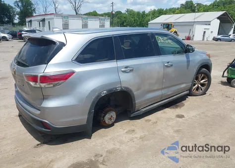 2015 Toyota Highlander Xle V6 z USA, uszkodzony, nr VIN 5TDJKRFH5FS190187